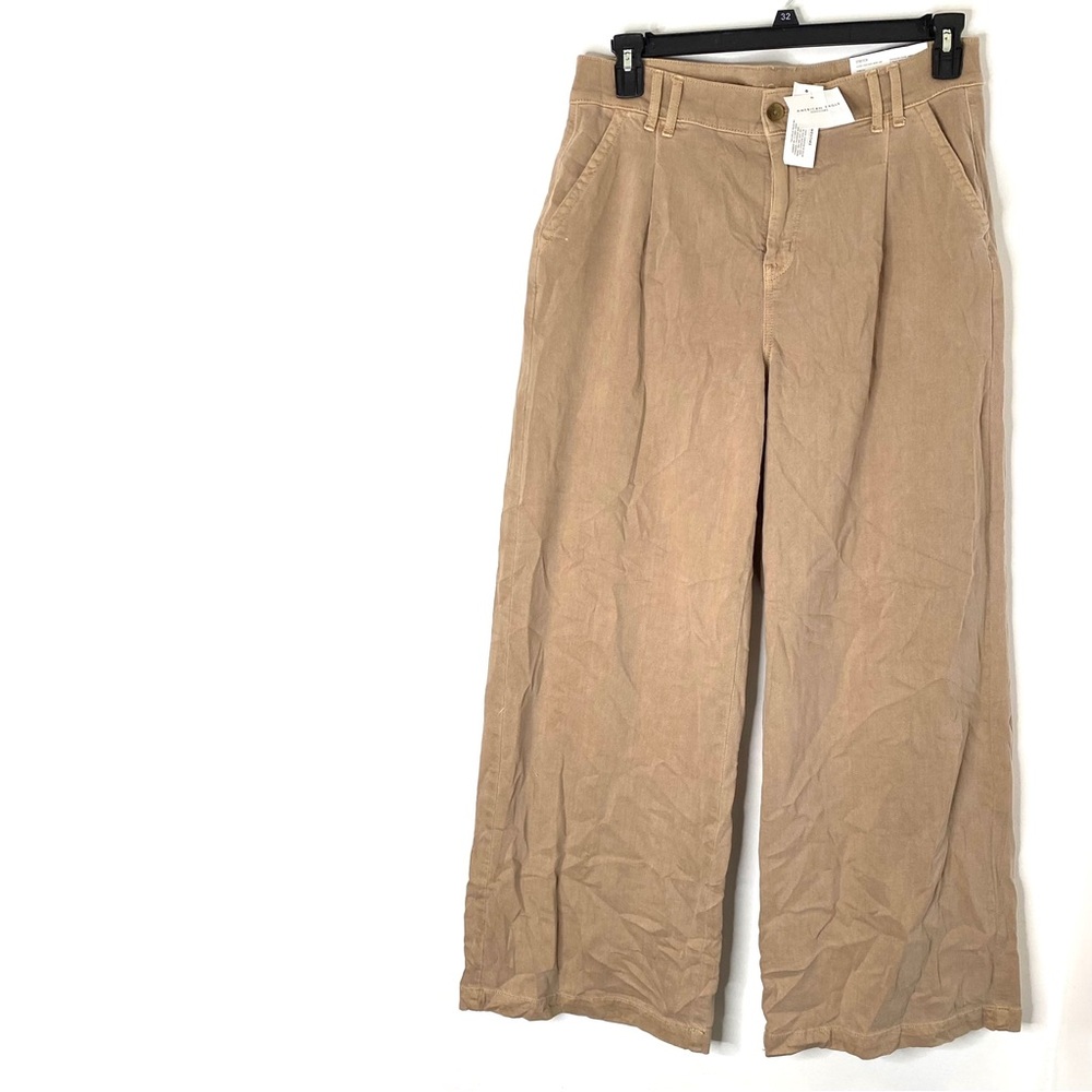 American Eagle Outfitters Wide Leg Pants in Light Brown